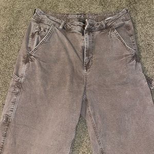 american eagle brown cargo pants, women’s size 8 regular.